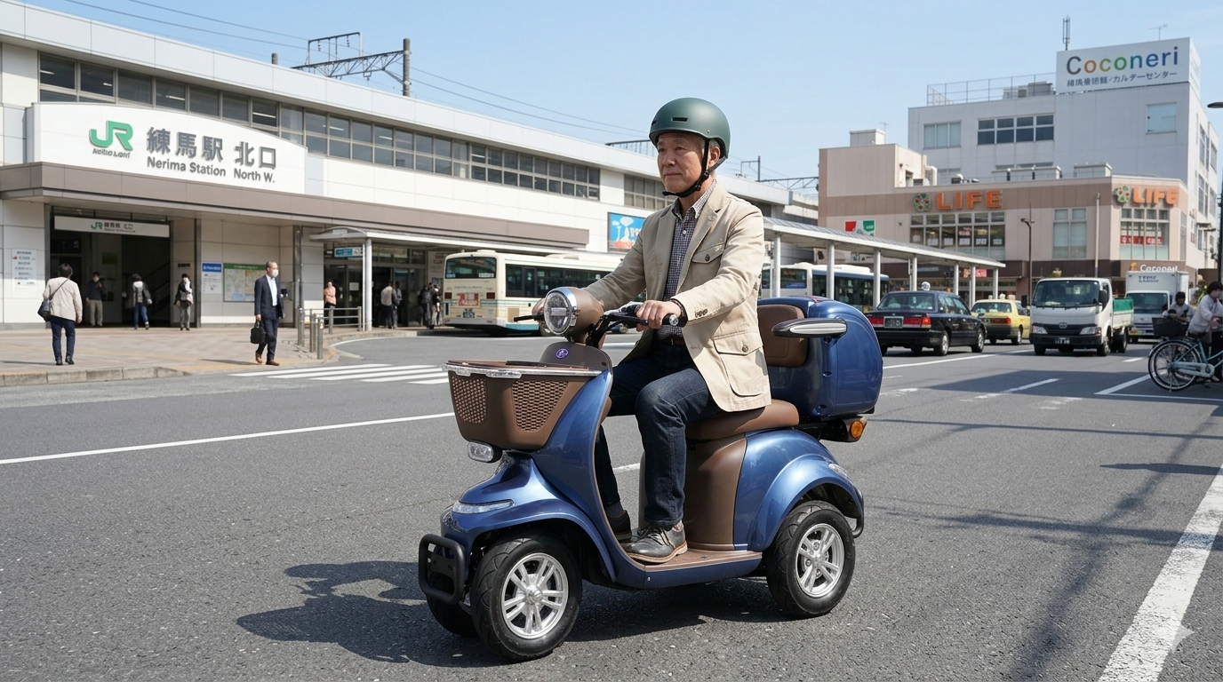 練馬区で高齢者の移動不安解消｜免許不要のコアライトD4で新しい移動を！