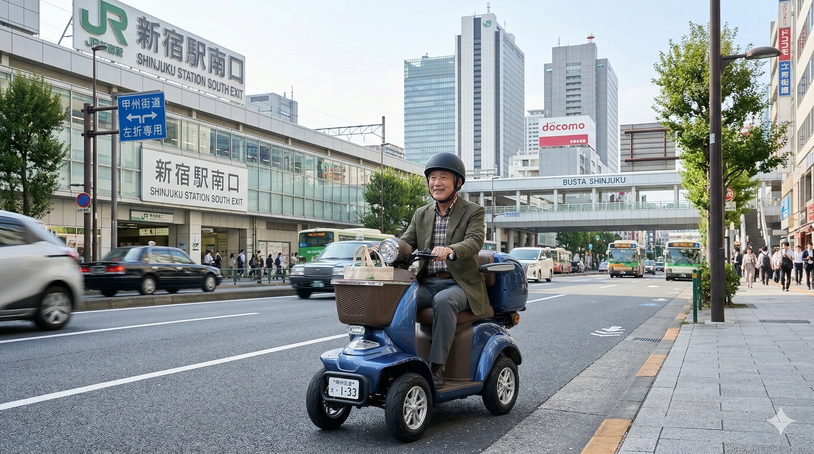 新宿区で免許返納後の移動問題を解決｜特定小型原付「コアライトD4」