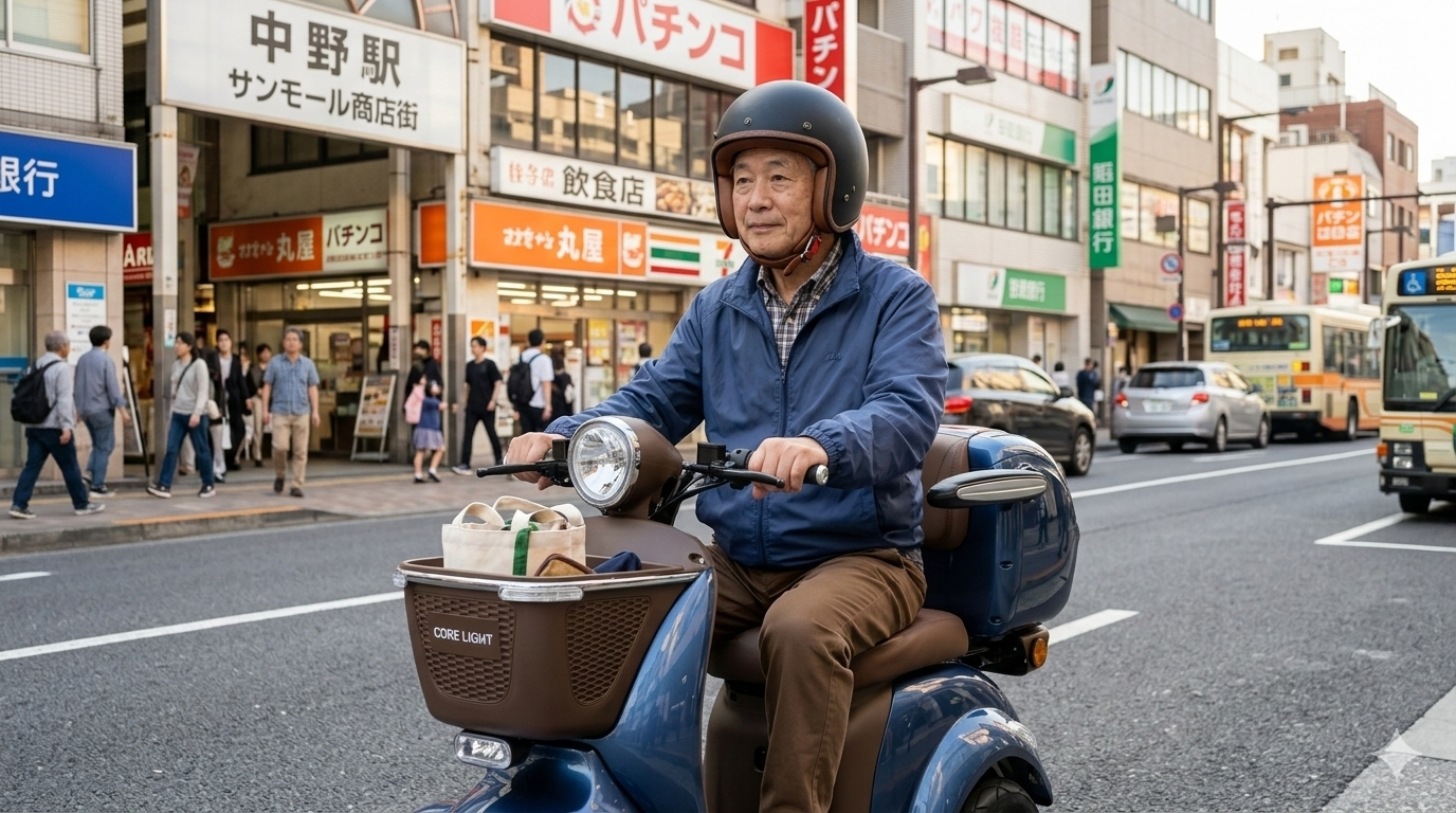 中野区で免許返納後も自由な移動を実現する新しい選択肢、コアライトD4。