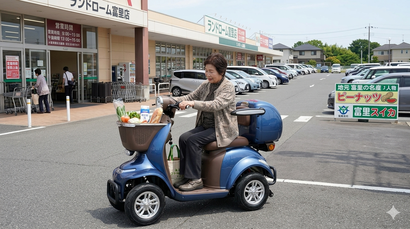 富里市のアクティブな移動手段